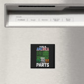 Made in America with Irish Parts St Patrick's Day Magneet (Insitu (Vaatwasser))