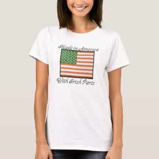 Made in Amerika met Ierse onderdelen T-shirt