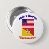 Made in Amerika met Siciliaanse Button voor onderd (Voorkant /achterkant)