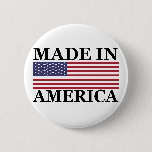 MADE IN AMERIKA RONDE BUTTON 5,7 CM (Voorkant)