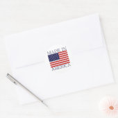 Made in Amerika Ronde Sticker (Envelop)