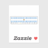 Made in Argentina Barcode Flag Sticker (Vel)