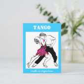 Made in Argentina Tango Briefkaart (Staand voorkant)