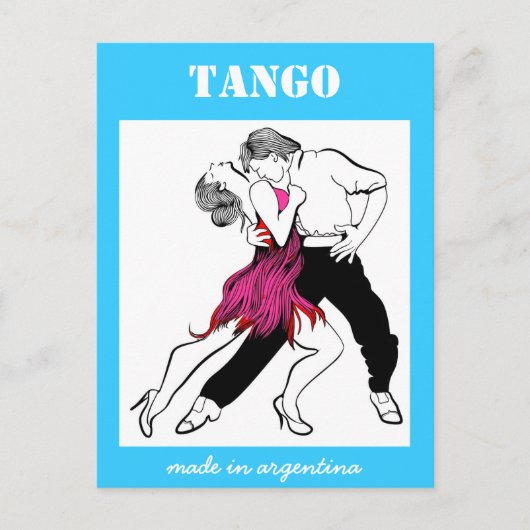 Made in Argentina Tango Briefkaart (Voorkant)