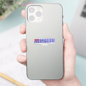 Made in Australia Barcode Flag Sticker (Telefoon)