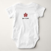 Made in Canada, Maple Leaf bodysuit (Achterkant)