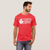 Made in Canada - rood Mannen Shirt (Voorkant volledig)