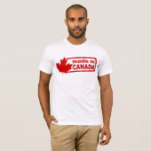 Made in Canada - Wit Mannen Shirt (Voorkant volledig)