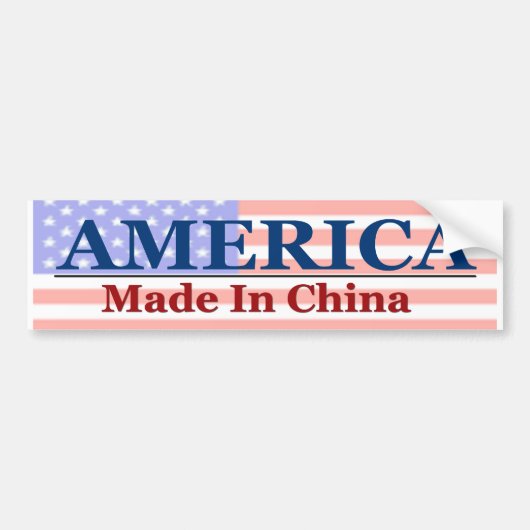 Made in China Bumpersticker (Voorkant)