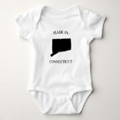 Made in Connecticut CT Baby Bodysuit (Voorkant)