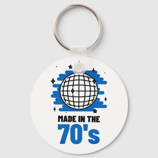 Made in de 70 Button Sleutelhanger (Voorkant)