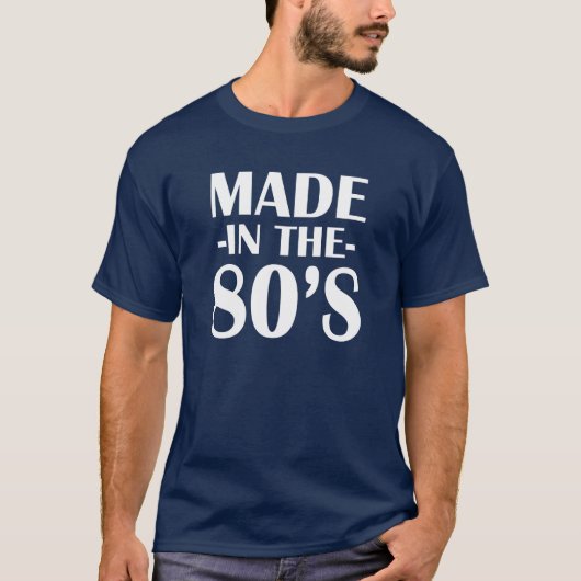 Made in de Funny Shirt van 80 voor mannen (Voorkant)