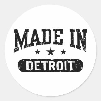 Made in Detroit Ronde Sticker