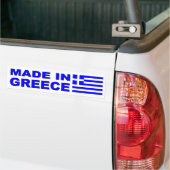 Made in Greece autodecel met Griekse vlag Bumpersticker (Op Truck)