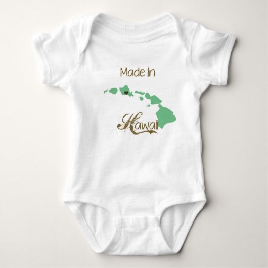 Made in Hawaii Baby Shirt (Voorkant)