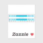 Made in Honduras Barcode Flag Sticker (Vel)