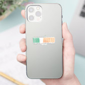 Made in Ireland Barcode Vlag Sticker (Telefoon)