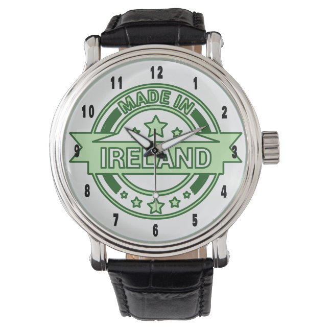 Made in Ireland St Patrick's day Horloge (Voorkant)