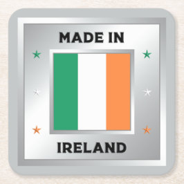 Made In Ireland Vierkante Kartonnen Onderzetter