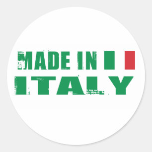 Made in Italië Ronde Sticker