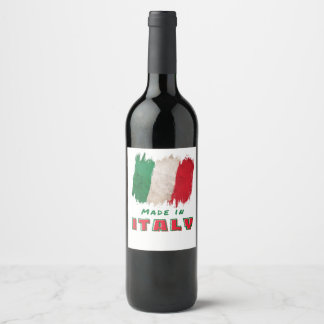 Made in Italië Wijn Etiket