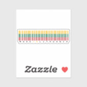 Made in Lithuania Barcode Flag Sticker (Vel)