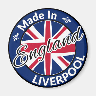 Made in Liverpool England Union Jack Flag Magneet