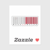 Made in Malta Barcode Flag Sticker (Vel)