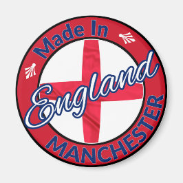 Made in Manchester England St George Flag Magneet