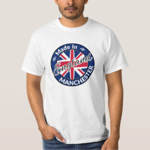 Made in Manchester England Union Jack Flag T-shirt