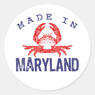 Made in Maryland Ronde Sticker