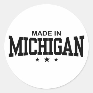 Made in Michigan Ronde Sticker