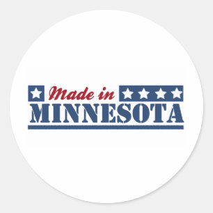 Made in Minnesota Ronde Sticker