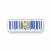 Made in Missouri Code barre Sticker - État (Recto)