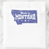 Made in Montana Rechthoekige Sticker (Tas)