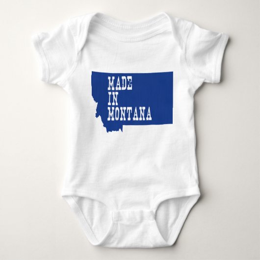 Made in Montana Shaped Baby Montanan Big Sky Romper (Voorkant)
