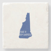 Made in New Hampshire State Shaped Granite Stater Stenen Onderzetter (Voorkant)