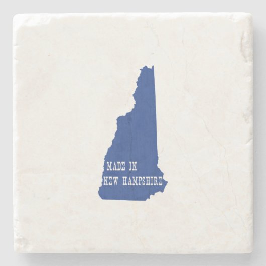 Made in New Hampshire State Shaped Granite Stater Stenen Onderzetter (Voorkant)