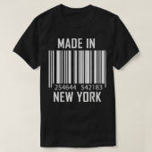 Made in New York Barcode T-shirt (Design voorkant)