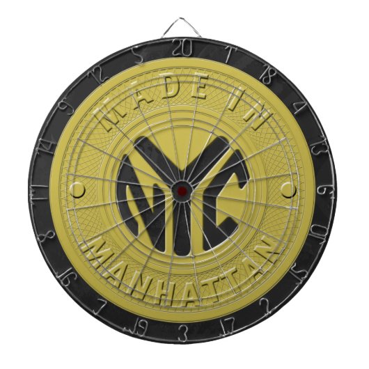 Made in New York Manhattan Dartbord (Voorkant)