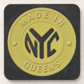 Made in New York Queens Bier Onderzetter (Voorkant)