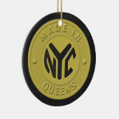Made in New York Queens Keramisch Ornament (Rechts)