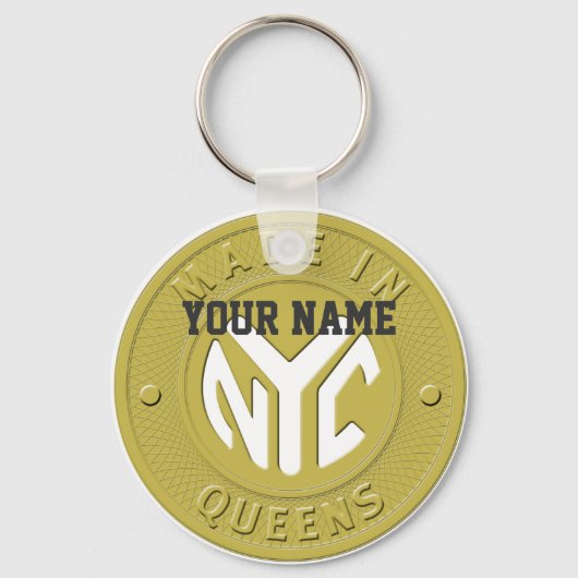 Made in New York Queens Sleutelhanger (Voorkant)
