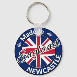 Made in Newcastle England Union Jack Flag Sleutelhanger