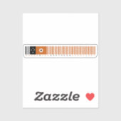 Made in Northern Territory Barcode Flag Sticker (Vel)