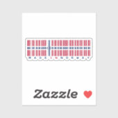 Made in Norway Barcode Flag Sticker (Vel)