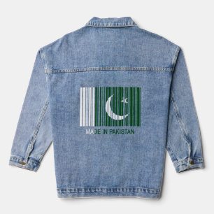 Made in Pakistan vlag-streepjescode Denim Jacket
