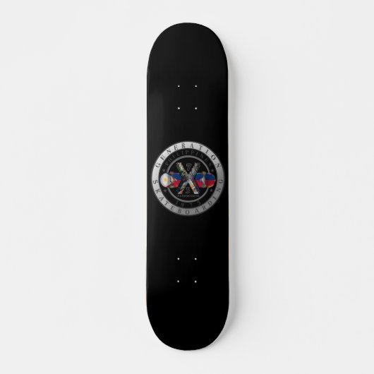 Made in Philippines 1975 Logo Skateboard (Voorkant)