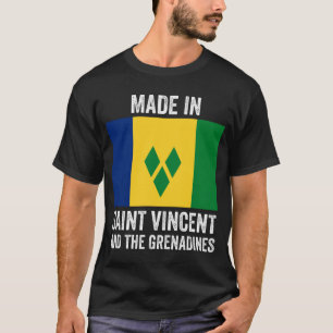 Made in Saint Vincent en de Grenadines // Vlag T-shirt