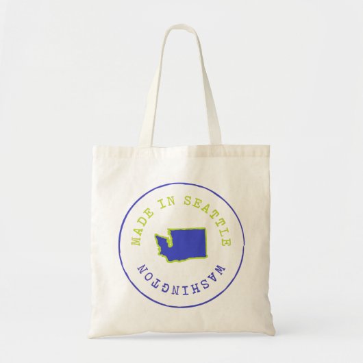 Made in Seattle Stamp Tote Bag (Voorkant)